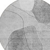 Gray Charcoal And Silver Abstract Washable Indoor Outdoor Area Rug - 4 of 4