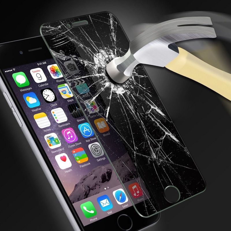 Insten Privacy Anti-Spy Tempered Glass Screen Protector Compatible With Apple iPhone 6/6s, 2 of 10