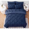 BAGOKIE 7-Piece Pinch Pleat Bed in a Bag Comforter Set for All Season - 2 of 4