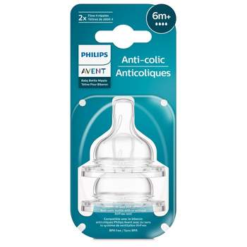 Philips Avent 2pk Anti-Colic Baby Bottle Nipple - Fast Flow