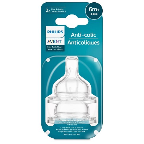 Philips Avent Natural Baby Bottle with Natural Response Nipple, Clear, 9oz,  2pk 