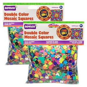 Roylco® Double Color Mosaic Squares, 3/8", 10,000 Per Pack, 2 Packs - 1 of 2