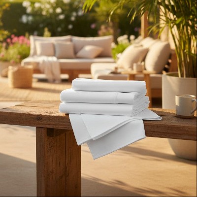 GDB Collection T-210 White Poly/Modal Blend Sheetings By Rifz Textiles