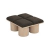 Meridian Furniture,Pavilion Boucle Fabric Bench - 4 of 4