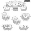 9-Piece Outdoor Patio Furniture Set, Conversation Set with Storage Glass Top Table, PE Rattan Sofa with Iron Frame and Foam Cushions-Coolbibila - 4 of 4