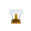 CAVINAS Coffee Tables for Living Room Modern Transparent Glass Coffee Table Distinctive Tea Table with MDF Legs for Dining Room and Bedroom - 4 of 4
