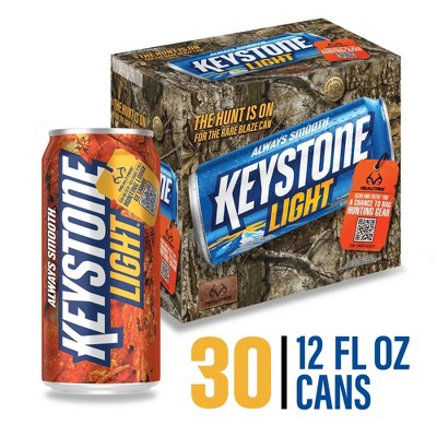 Keystone Light Beer - 30pk/12 fl oz Cans