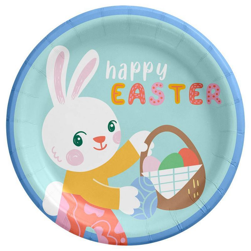 20ct Happy Easter Bunny Snack Plates - Spritz&#8482;, 1 of 5