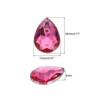 Unique Bargains Flat Back Acrylic Teardrop Rhinestone Embellishments 50 Pcs - 2 of 4