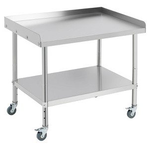 Coucheta Stainless Steel Work Table with Wheel, Heavy Duty Prep Table with Adjustable Storage Undershelf, 660 lbs Capacity, for Kitchen, Grilling - 1 of 4