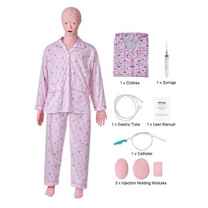 VEVOR Nursing Training Manikin, Female Life Size Demonstration Human Manikin for Nursing Training, Multifunctional Education Teaching Model Supplies - 1 of 4