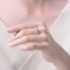 Guili Gold-Plated Baguette CZ Wide Band Ring, a bold and dazzling piece blending elegance with modern charm. Available in Sizes 6, 7, and 8. - 3 of 3