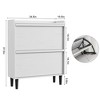 Shoe Cabinet for Entryway, Hidden Shoe Organizer with 2 Flip Drawers - 2 of 4