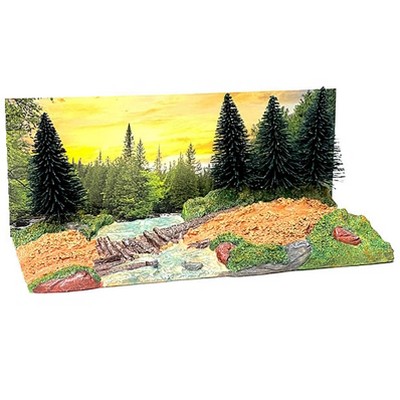 Overland Off-Road Diorama with Forest Background for 1/64 Scale Models