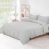 PiccoCasa Washed Brushed Microfiber Soft Duvet Cover Set 3 Pieces including 2 Pillow Cases - 3 of 4
