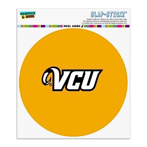 Virginia Commonwealth University Rams Logo Automotive Car Window Locker Circle Bumper Sticker - 1 of 4
