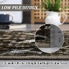 Thin Foldable Non-Slip Area Rug with Washable Retro Vintage Print, Indoor Carpet for Living Room, Dining Room, Office, Bedroom, Kitchen - 2 of 4