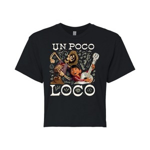 Women's - Coco - Un Poco Loco Cropped Graphic T-Shirt - 1 of 4