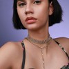 SOHI Women's Crystal Silver Euphoric Grace Necklace - 4 of 4