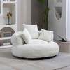 CAVINAS Bean Bag Chair Lazy Sofa Comfort Lounger with High Back Floor Chair with 3 Pillows for Adults and Kids - 3 of 4