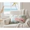 Manual Woodworkers & Weavers Coastal Spoonbill Print 18x13 inch Climaweave Pillow - 3 of 3