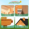 JOYMOR Kids 3-8Y Spacious Wooden Outdoor Playhouse with Sink & Mailbox DIY Light Brown - 3 of 4