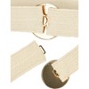 INSPIRE CHIC Women's Elastic Wide Waist Hook Buckle Belt - 2 of 4