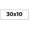 PosterPalooza | Panoramic Textured White Picture Frame - UV Acrylic, Foam Board Backing, Hanging Hardware - 2 of 4