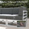 LayinSun 9-Piece Large Outdoor Modular L-Shaped Sectional Set with Coffee Table - 4 of 4