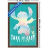 Trends International Disney Lilo and Stitch: Beach Vibes - Take It Easy Framed Wall Poster Prints - 3 of 4