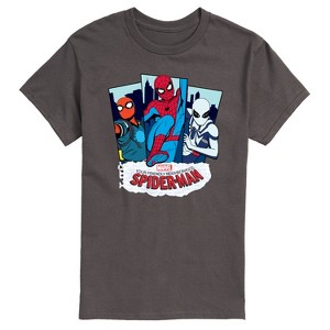 Men's - Marvel - Friendly Neighborhood Spider-Man Suits Short Sleeve Graphic T-Shirt - 1 of 4