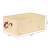 REGALWOVEN Chrysanthemum Print Collapsible Fabric Storage Bin with Handles 2 Pcs - 4 of 4
