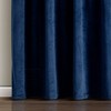 Lush Décor Prima Velvet Solid Light Filtering Back Tab/Rod Pocket Window Curtain Panels Set - 4 of 4