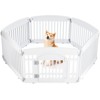 Sevobal Pet Carriers Safe And Secure Dog Playpen For Indoor And Outdoor, Pet Fence, Folding And Portable, Easy To Clean, White, 69.2"*35"*23.6" - 4 of 4