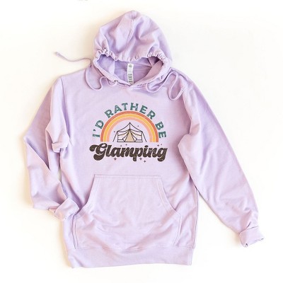 Simply Sage Market Women's Graphic Hoodie I'd Rather Be Glamping