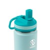Takeya 16oz Actives Insulated Stainless Steel Kids' Water Bottle With Straw  Lid - Sail Blue : Target