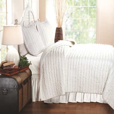 Greenland Home Fashion Home Ruffled Sham Standard 20x26"