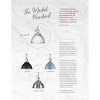 Progress Lighting Medal 1-Light Pendant, Graphite Finish, Prismatic Glass Shade - 3 of 4
