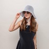 Anna-Kaci Crochet Bucket Hat with Adjustable Chin Strap and Back Button Eyelet Panel for Sun Protection - 2 of 4