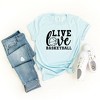 Simply Sage Market Women's Live Love Basketball Short Sleeve Graphic Tee - 3 of 3