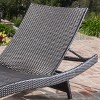 Salem Set of 2 Brown Wicker Adjustable Chaise Lounge - Orange - Christopher Knight Home: Weather-Resistant, No Assembly Required - 3 of 4