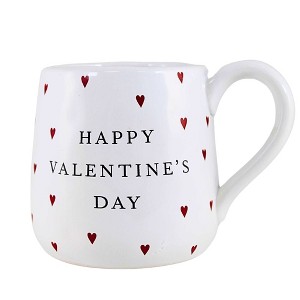 Craftoutlet.Com 4.25 In Happy Valentine's Day Latte Mug Love Gift Coffee Cup Mugs - 1 of 3