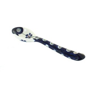 Blue Rose Polish Pottery 1739 Zaklady Sugar Spoon - 1 of 1