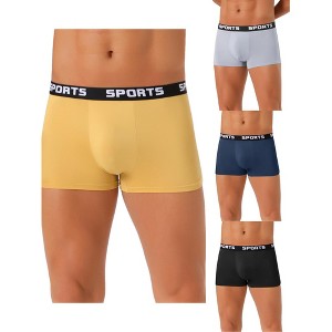 INSPIRE CHIC Men's 4 Pack Lightweight Short Leg Stretch Boxer Briefs - 1 of 4