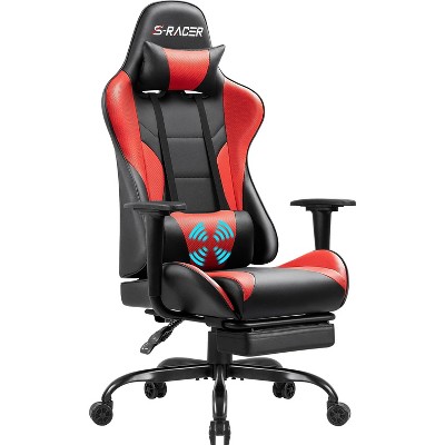 LACOO Gaming Chair Carbon Style Fiber with Massage