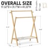 Bamboo Kids' Hangers - M Size: Natural, Durable & Safe for Children's Clothes - 4 of 4