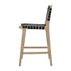 New Pacific Direct Marco Faux Leather Counter Stool Drift Wood Frame - 3 of 4