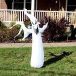 Sunnydaze 58" Self-Inflatable Holiday Spooky Glowing Ghost Outdoor Halloween Lawn Decoration with Red LED Light