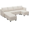 Belffin 7-Piece Modular Sectional – 2100lb Capacity & Tool-Free Storage System - 3 of 4