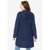 Woman Within Hoodie Shaker Cardigan - 3 of 4